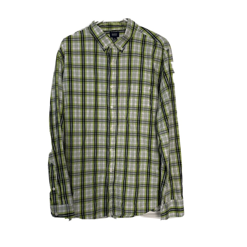 Reed Edward Multicolor Plaid Long Sleeve Button Down Shirt Men’s Size XL